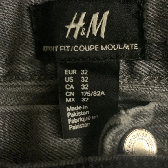 Three Pair of men’s skinny jeans, all 32-32